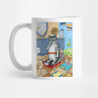 Cat 579 overweight cat Mug